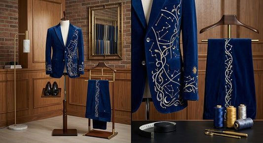 Men 2pc French Rococo Fashion 18th Century Suit Costume(HS) Bespoke Point