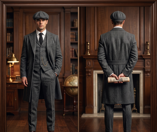 Men 2pc French Rococo Fashion 18th Century Suit Costume(HS) Bespoke Point