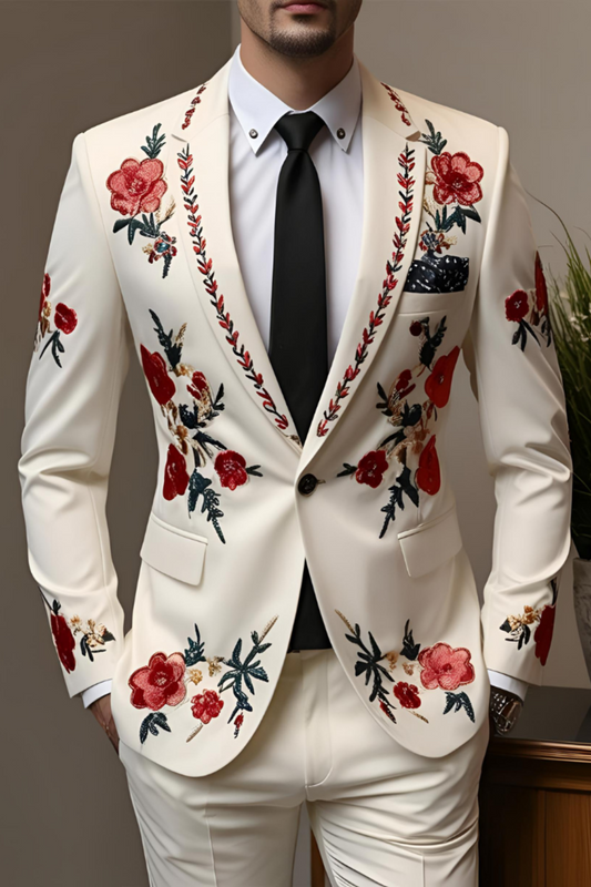 Men 2pc Beige Suits (NS-226) Bespoke Point