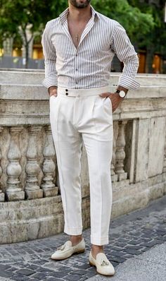 Men White Gurkha Pant (BP-43) Bespoke Point