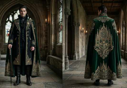 Men 2pc French Rococo Fashion 18th Century Suit Costume(HS) Bespoke Point