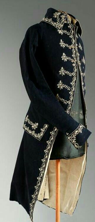 Men 3pc Blue Velvet French Rococo Fashion 18th Century Suit Costume Free Lace Jabots & Cuff (HS-12) Bespoke Point