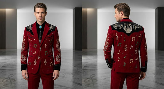 Men 2pc French Rococo Fashion 18th Century Suit Costume(HS) Bespoke Point