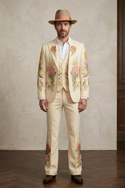Men 2pc French Rococo Fashion 18th Century Suit Costume(HS) Bespoke Point