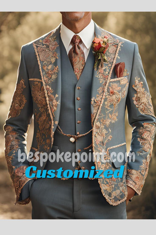Men 2pc Suits (NS-398) Bespoke Point