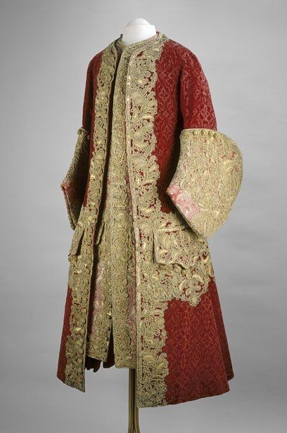 Men 3pc French Rococo Fashion 18th Century Suit Costume Hand Embroidery Free Lace Jabots & Cuff (HS-26) Bespoke Point