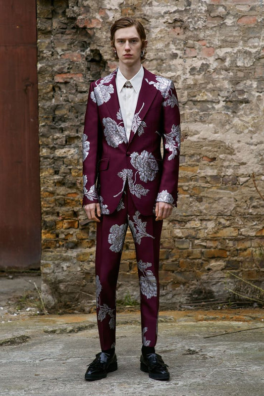 Men 2pc White Suit (NS-154) Bespoke Point