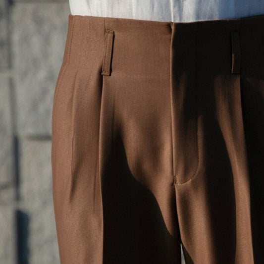 Men Brown Gurkha Pant (BP-34) Bespoke Point