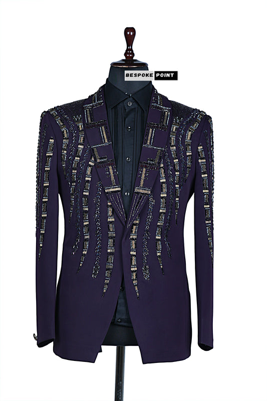 Men 2pc Embroidery Suit (NS-03) Bespoke Point