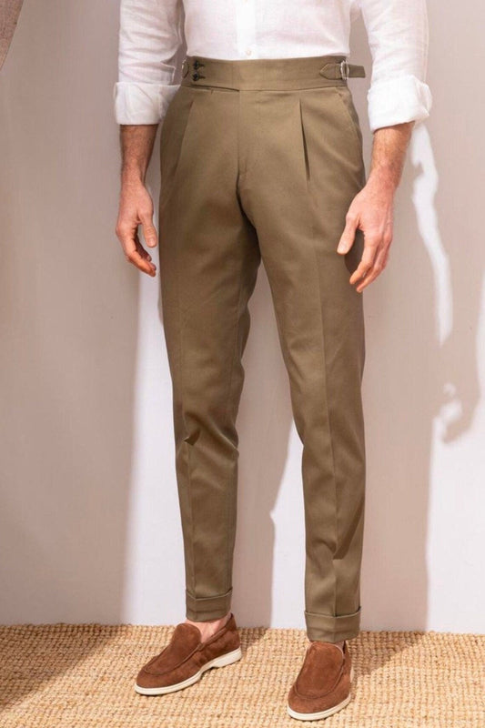 Men Brown Gurkha Pant (BP-31) Bespoke Point