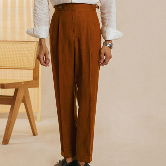 Men Brown Gurkha Pant (BP-26) Bespoke Point