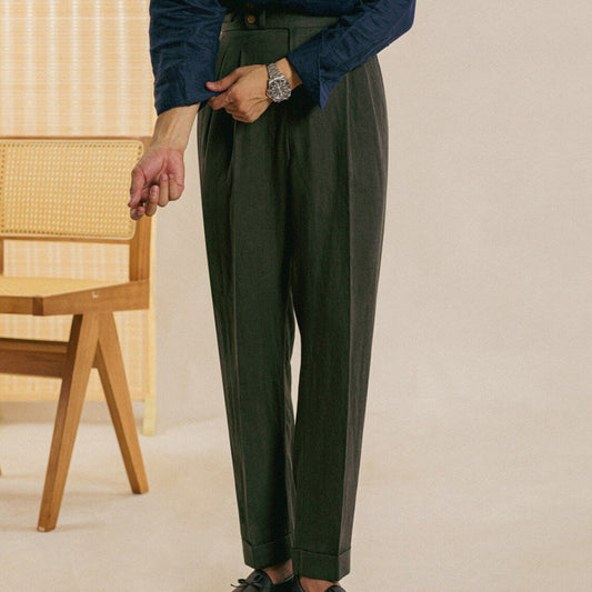 Men Green Gurkha Pant (BP-25) Bespoke Point