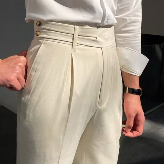Men White Gurkha Pant (BP-24) Bespoke Point