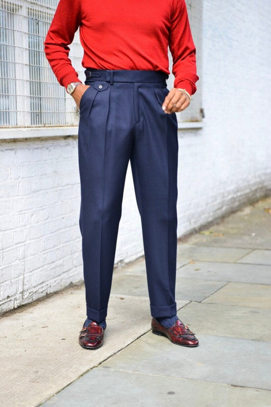 Men Blue Gurkha Pant (BP-23) Bespoke Point