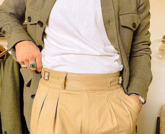 Men Light Brown Gurkha Pant (BP-20) Bespoke Point