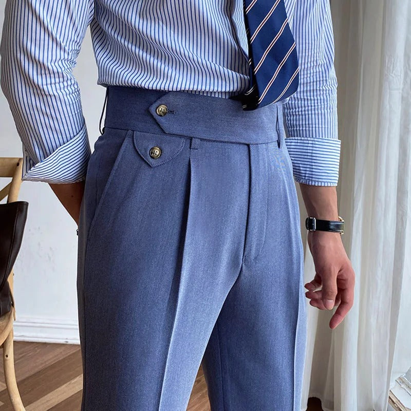 Men Blue Gurkha Pant (BP-16) Bespoke Point