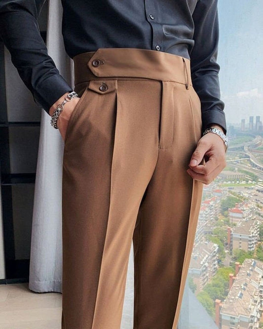 Men Brown Gurkha Pant (BP-17) Bespoke Point