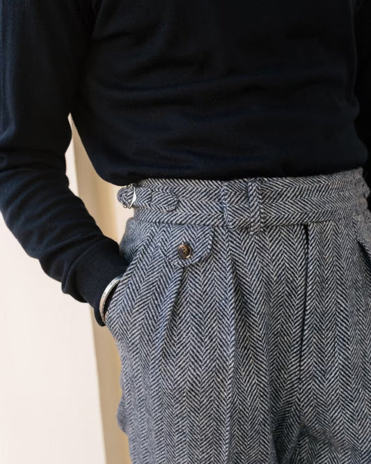 Men Herringbone Gurkha Pant (BP-14) Bespoke Point