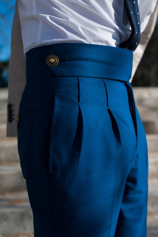 Men Blue Gurkha Pant (BP-11) Bespoke Point
