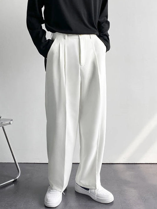 Men White Wide Leg Gurkha Pant (BP-07) Bespoke Point