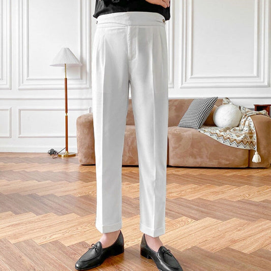 Men White Gurkha Pant (BP-05) Bespoke Point