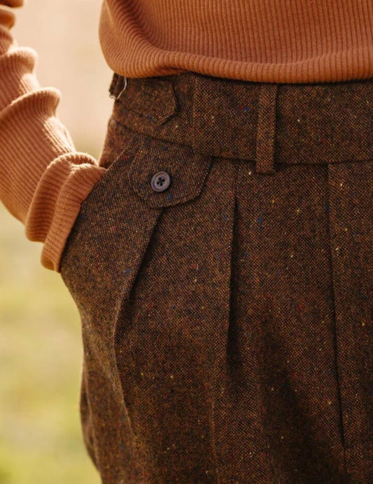 Men Brown Wool Gurkha Pant (BP-46) Bespoke Point