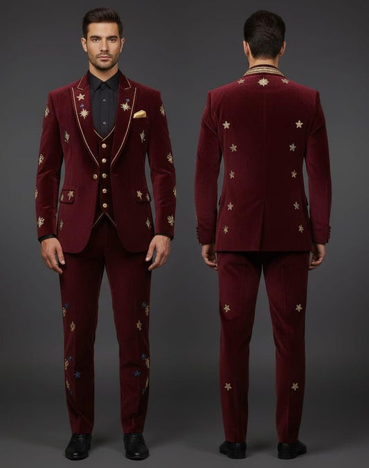 Men 3pc Suits (NS-591) Bespoke Point