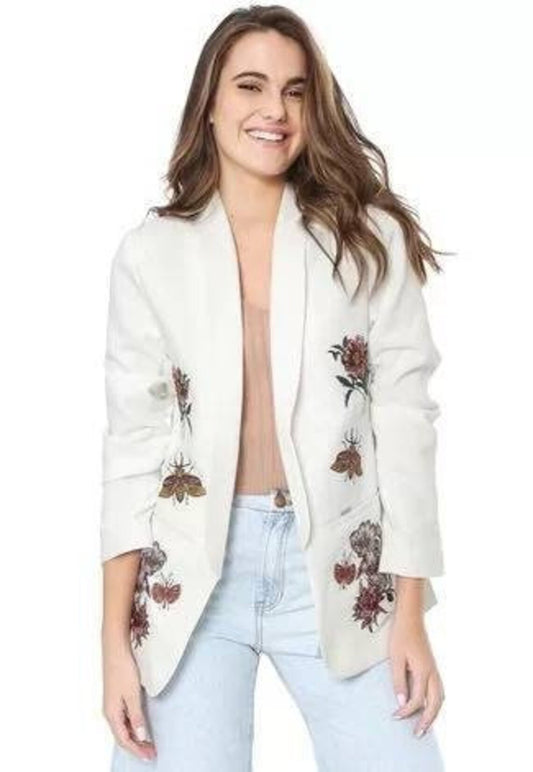 Women White Jacket (WS-68) Bespoke Point