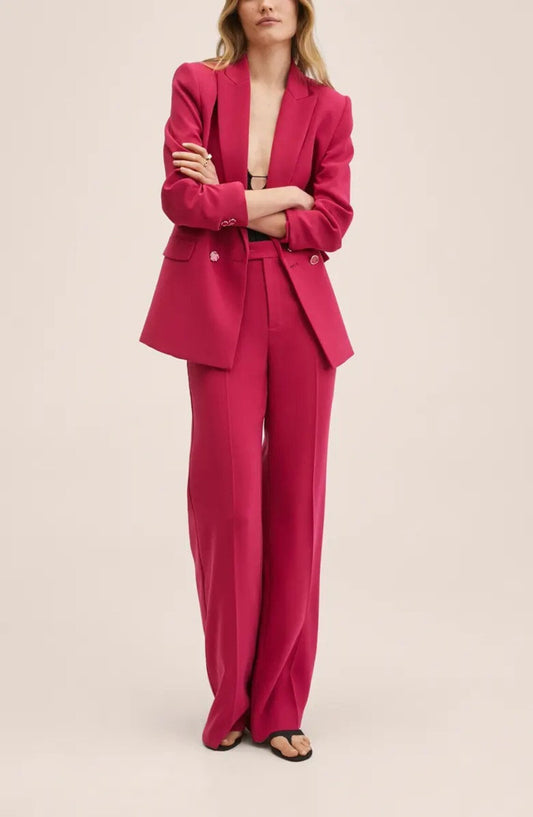 Women Red 2pc Suit (WS-86) Bespoke Point