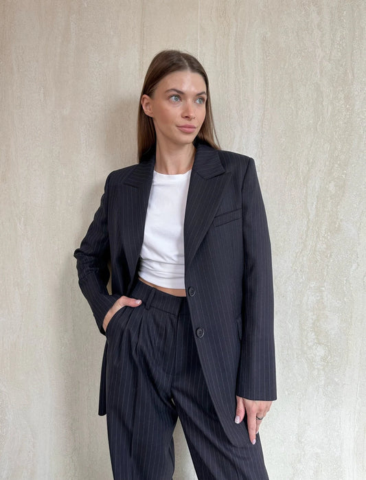 Women Black 3pc Suit (WS-91) Bespoke Point