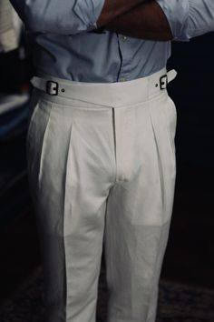 Men White Gurkha Pant (BP-36) Bespoke Point