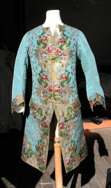 Men 3pc French Rococo Fashion 18th Century Suit Costume Hand Embroidery Free Lace Jabots & Cuff (HS-219) Bespoke Point
