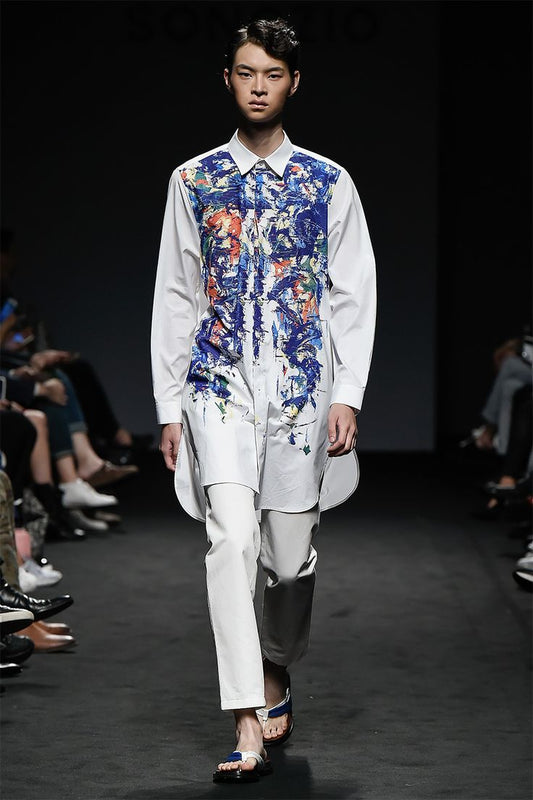 Men 2pc White Suits (NS-195) Bespoke Point