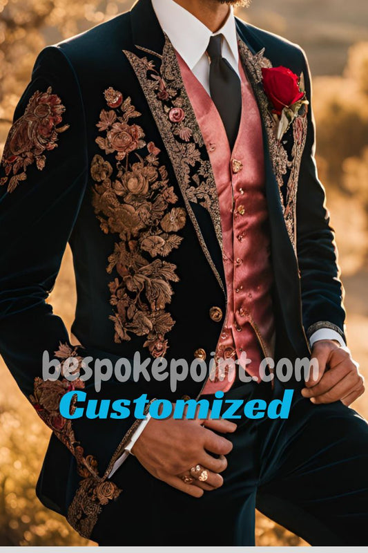Men 2pc Suits (NS-391) Bespoke Point