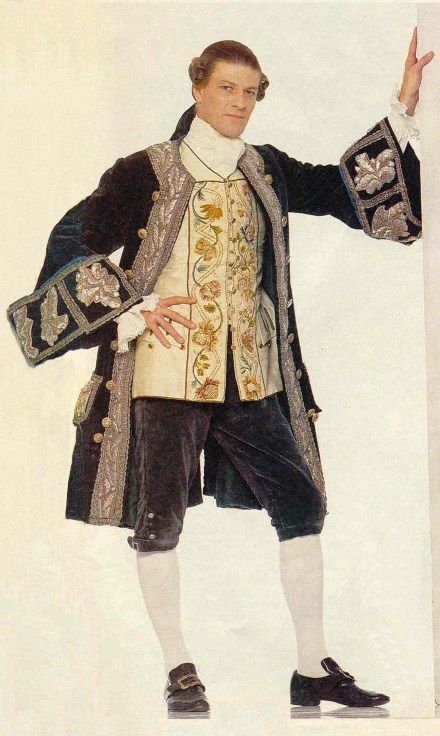 Men 3pc French Rococo Fashion 18th Century Suit Costume Hand Embroidery Free Lace Jabots & Cuff (HS-228) Bespoke Point