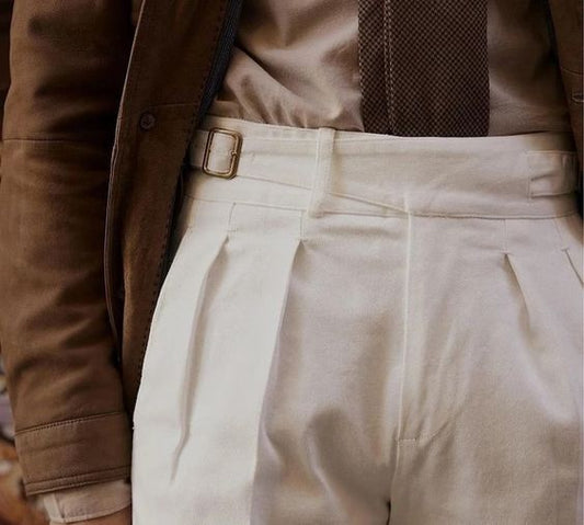 Men Ivory Gurkha Pant (BP-45) Bespoke Point