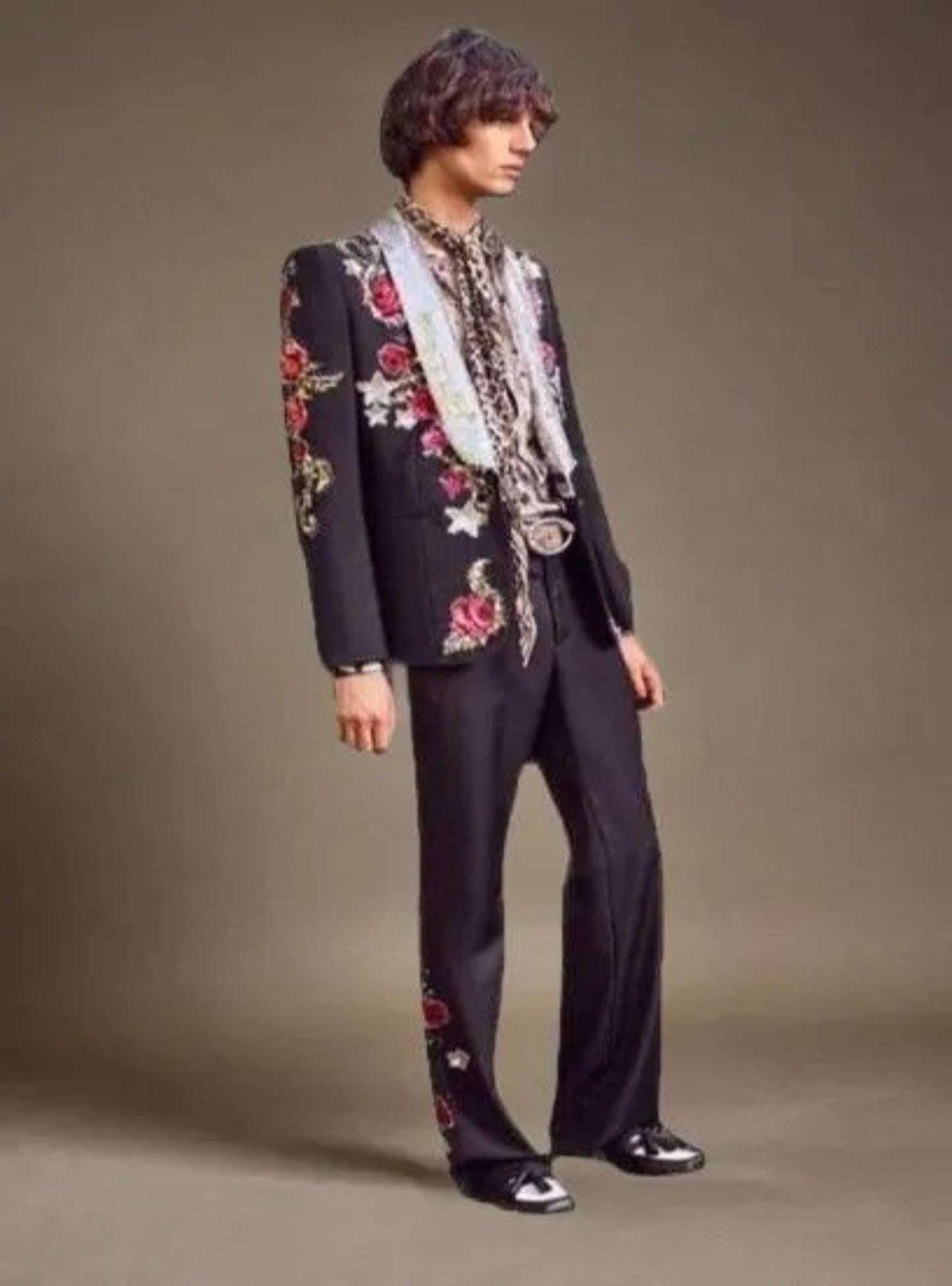 Men 2pc Ivory Embroidery Suit (NS-21) Bespoke Point