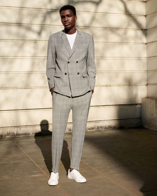 Men 2pc Grey Cotton Suit (MS-89) (Copy) Bespoke Point