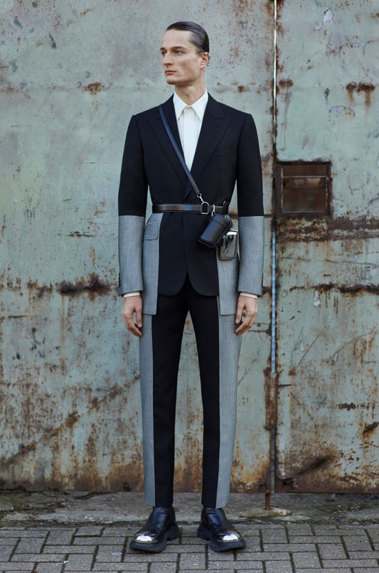Men 2pc Black Cotton Suit (MS-78) Bespoke Point
