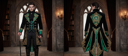 Men 2pc French Rococo Fashion 18th Century Suit Costume(HS) Bespoke Point