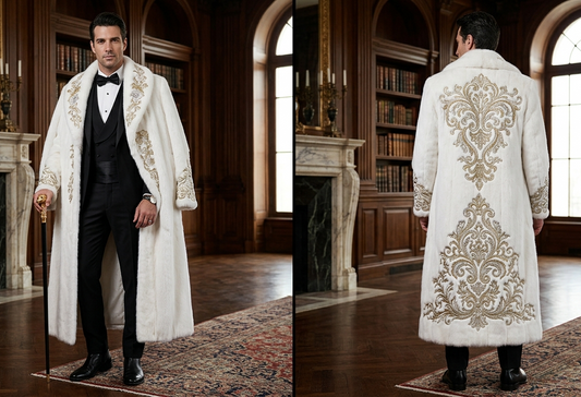 Men 2pc French Rococo Fashion 18th Century Suit Costume(HS) Bespoke Point