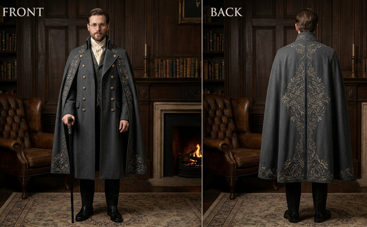 Men 2pc French Rococo Fashion 18th Century Suit Costume(HS) Bespoke Point