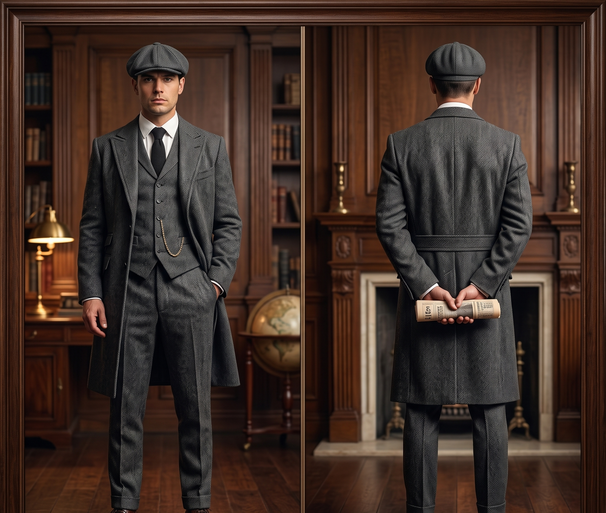 Men 2pc French Rococo Fashion 18th Century Suit Costume(HS) Bespoke Point