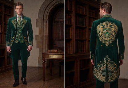Men 2pc French Rococo Fashion 18th Century Suit Costume(HS) Bespoke Point