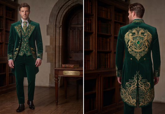 Men 2pc French Rococo Fashion 18th Century Suit Costume(HS) Bespoke Point