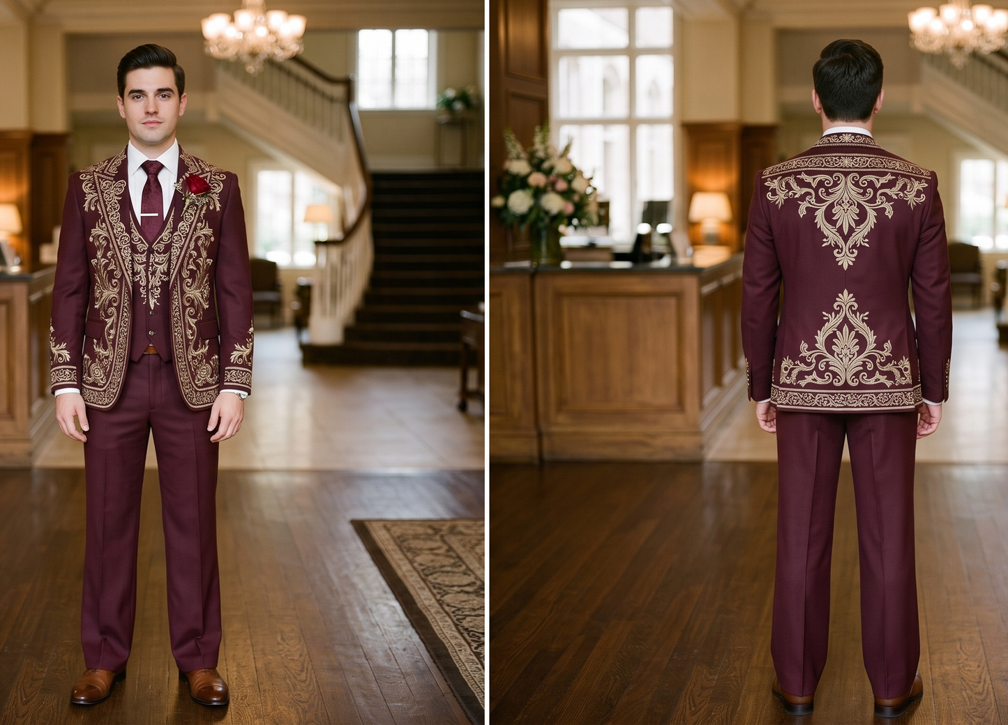 Men 2pc Suits (NS) Bespoke Point