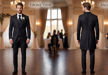 Men 2pc French Rococo Fashion 18th Century Suit Costume(HS) Bespoke Point