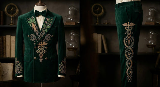 Men 2pc French Rococo Fashion 18th Century Suit Costume(HS) Bespoke Point