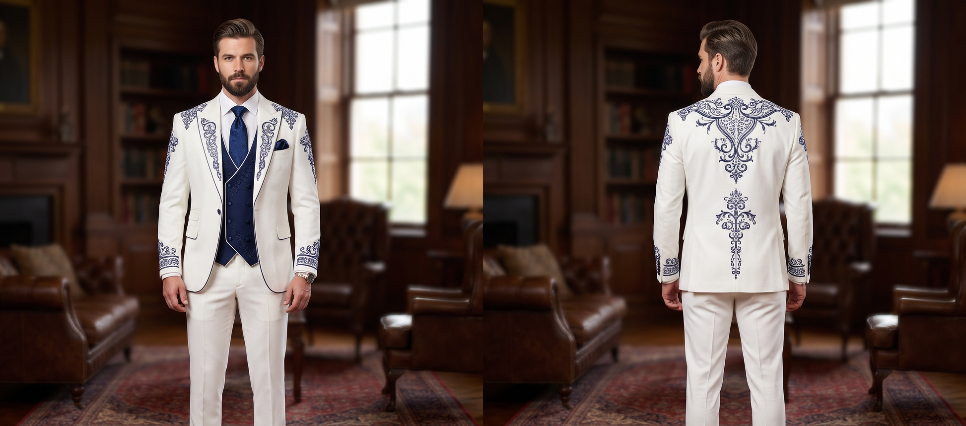 Men 2pc Suits (NS) Bespoke Point