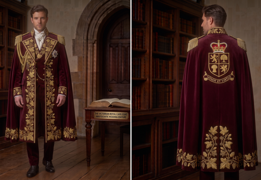 Men 2pc French Rococo Fashion 18th Century Suit Costume(HS) Bespoke Point